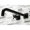 Kingston Brass KS6040DX Wall Mount Tub Faucet, Matte Black KS6040DX - alternate 4